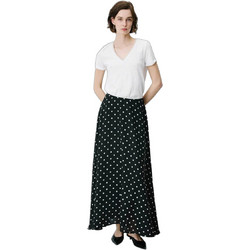 Grace & Mila Analia Maxi Φούστα Πουά Μαύρο
