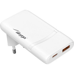 Akyga AK-CH-31 Φορτιστής χωρίς Καλώδιο με Θύρα USB-A & Θύρα USB-C 65W Quick Charge 4.0+ & Power Delivery