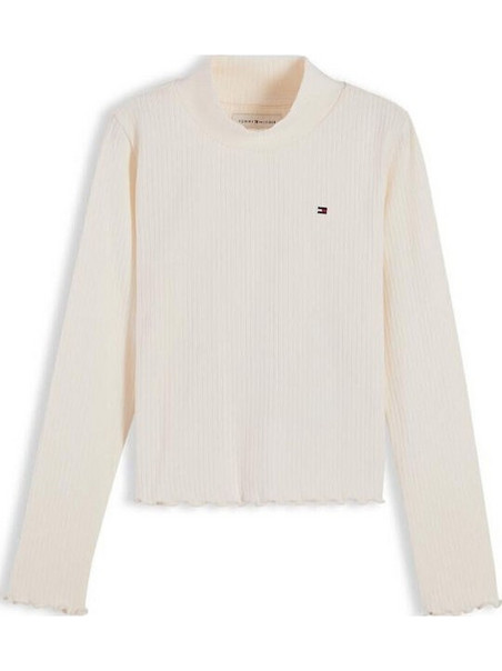 Tommy Hilfiger Παιδικό T-Shirt Μακρυμάνικο Μπεζ KG0KG08802-YBH