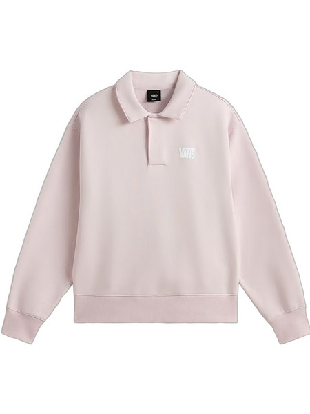 Vans Ανδρική Μπλούζα Polo Μακρυμάνικη Ροζ VN000XHDH8H