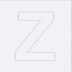 Artemio Στένσιλ Αγγλικά Γράμματα Z Χάρτινο 30x30cm 14030220