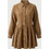 Funky Buddha Mini Καθημερινό Φόρεμα Σεμιζιέ Καφέ FBL014-115-13