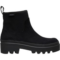 DC Γυναικεία Μποτάκια Αστραγάλου Suede Μαύρα EDJB100001-BLK