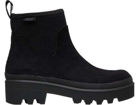 DC Γυναικεία Μποτάκια Αστραγάλου Suede Μαύρα EDJB100001-BLK