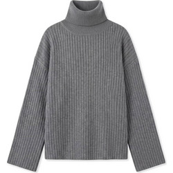 Topshop Γυναικεία Πλεκτή Μπλούζα Ζιβάγκο Ανθρακί 31001517
