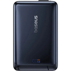 Baseus Nomos Wireless Magsafe Power Bank 10000mAh 45W με Ενσωματωμένο Καλώδιο USB-C Quick Charge 3.0 & Power Delivery Black