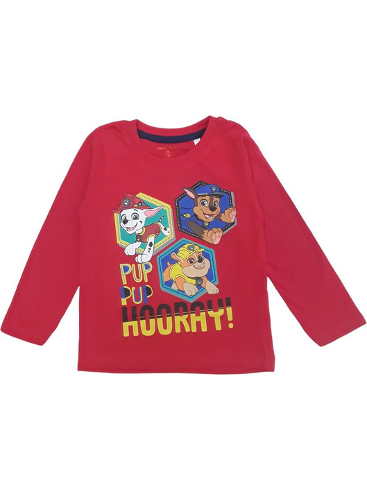 Paw Patrol Παιδικό T-Shirt Μακρυμάνικο Κόκκινο 8020363