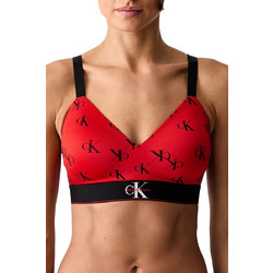 Calvin Klein Μπουστάκι με Ελαφριά Ενίσχυση χωρίς Μπανέλα Κόκκινο LV00QF8877-6M9
