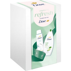 Dove Unwrap & Refresh Deodorant Spray 150ml + Shower Gel 250ml