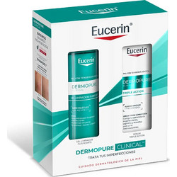 Eucerin Dermopure Clinical Triple Action Serum 40ml + Cleansing Gel 200ml