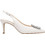Haralas Γόβες Slingback με Τακούνι Στιλέτο με Στρας Λευκές 28680