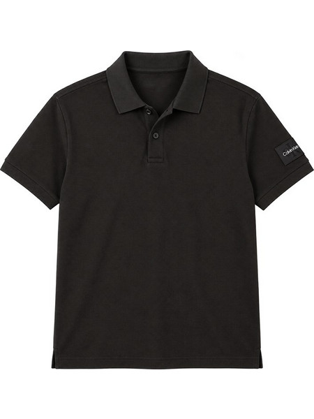 Calvin Klein Ανδρική Μπλούζα Polo Κοντομάνικη Ανθρακί LV04RJ207G-8MN