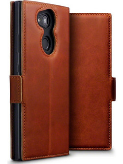 Terrapin Low Profile Leather Wallet Cognac (Xperia L2)