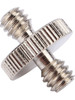 AccPro 1/4 Inch Male to 1/4 Inch Male Screw Adapter (SC-10)
