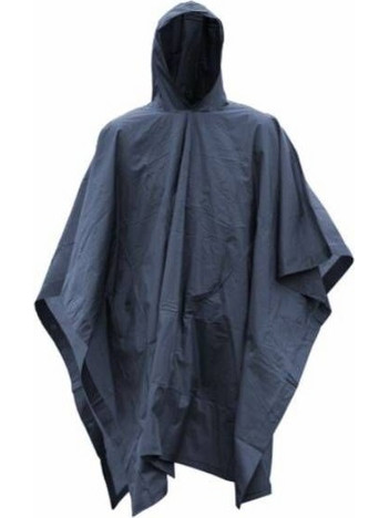 Αδιάβροχο Μάυρο Poncho Gear Oem