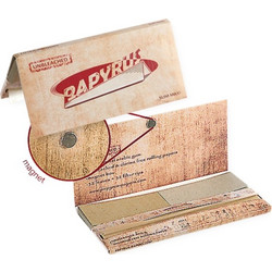 Χαρτάκια στριφτού King Size Slim Maxi pack Papers + Tips UNBLEACHED ακατέργαστα με μαγνήτη