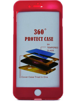 Body 360 Ροζ + Tempered Glass (iPhone X/Xs)