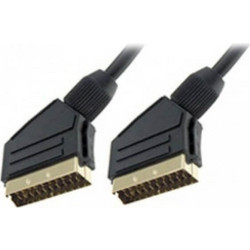 Καλώδιο Scart male σε Scart male (S-01N) - 1.5m - Black SC1003B