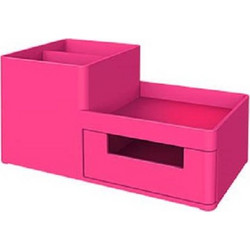 Deli Σετ Γραφείου Rio Πλαστικό 3 Θέσεων 17,5 x 9 x 9,2 cm Ροζ