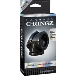 Pipedream Fantasy C-Ringz Hard Cock Pipe Ελαστικό Δαχτυλίδι Πέους & Όρχεων Μαύρο