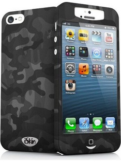 iSkin Uber Slims Camo Black (iPhone SE/5S/5)