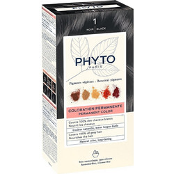 Phyto PhytoColor 1 Μαύρο Φυτική Μόνιμη Βαφή Μαλλιών Χωρίς Αμμωνία 50ml