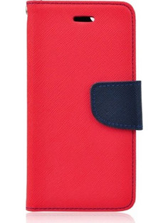 Θήκη OEM Fancy Book για Apple iphone 7 plus, 8 plus Flip Cover Red Navy