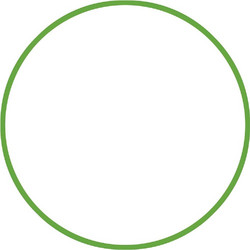 Amila Χούλα-Χουπ 76Cm - Φ18Mm - 185Gr, Πράσινο (48164) Πράσινο