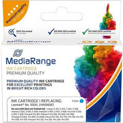 Συμβατό μελάνι Mediarange - Cyan - Για Εκτυπωτές Lexmark No.100XL (14N1069E) (MRLX100CXL) MRLX100CXL