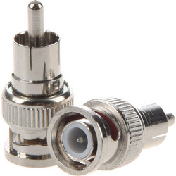 BNC Male To RCA Male RF Coaxial Connector Adapter for CCTV Σύνδεσμος Καλωδίου V7055-D