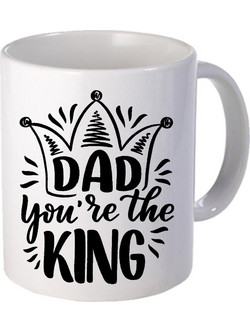 Κούπα για τον Μπαμπά dad you are the king Κεραμική