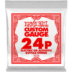 Ernie Ball 1024 Χορδή Ηλεκτρικής / Ακουστικής Κιθάρας Plain Steel 24"