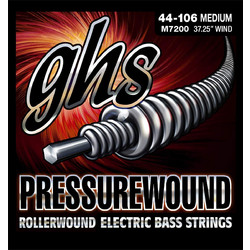 GHS M7200 Σετ 4 Χορδές Ηλεκτρικού Μπάσου Nickel Plated Steel 44-106" Medium Tension