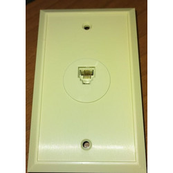 Πρίζα τηλεφώνου Mono Electric RJ11 κρεμ