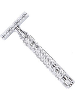 Yaqi Knurled Ξυραφάκι Ασφαλείας 3τμχ Chrome