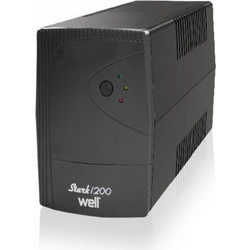 Well Stark 1200 UPS Line Interactive 1200VA 720W με 3 Πρίζες Schuko