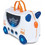 Trunki Skye The Spaceship Παιδική Βαλίτσα Καμπίνας 31x46x20.5cm με 4 Ρόδες Λευκή