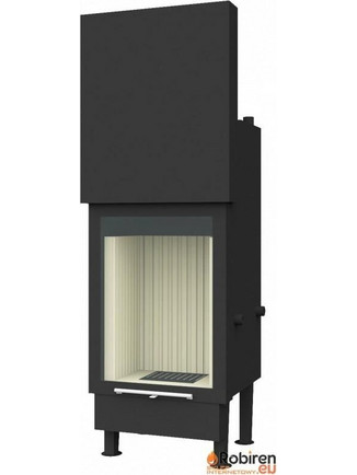 Robiren Aqua 14 Vertical Lift Ενεργειακό Τζάκι Καλοριφέρ Ξύλου Ίσιο 14kW