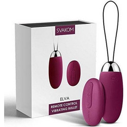Svakom Elva Bullet Δονητής Egg για Ζευγάρια με Τηλεχειριστήριο Μωβ