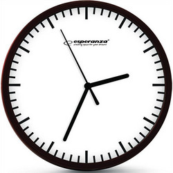 Ρολόι Τοίχου Esperanza EHC010W Budapest 20cm Brown