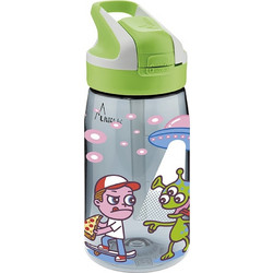 Laken Alien Παιδικό Μπουκάλι Πλαστικό BPA Free με Καλαμάκι Πολύχρωμο 450ml