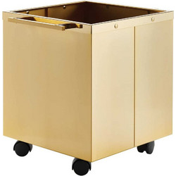 Ξυλοθήκη Zogometal K14/P Όρο Ματ 34x34x35 cm με ρόδες