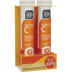 Pharmalead Vitamin C 1000mg 2x20 Αναβράζοντα Δισκία