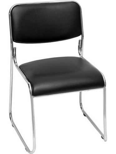 Velco Καρέκλα Επισκεπτών Μαύρη 66-22273 44x41x75cm