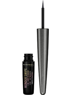 Rimmel Wonder'Swipe 2 In 1 Liner To Shadow 014 Fashum Πινέλο Eyeliner Glitter
