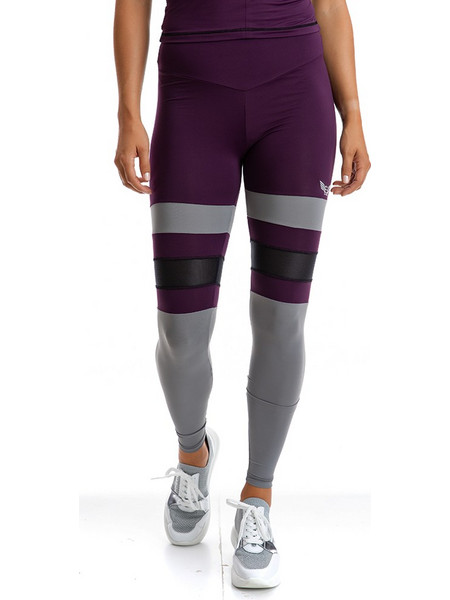 Evolution Body Evo-Fit Γυναικείο Κολάν Μακρύ Ψηλόμεσο Μωβ 2318