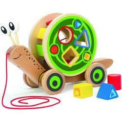 Hape Walk-A-Long Snail Μαθαίνω Τα Σχήματα 5τμχ 12+ Μηνών