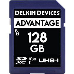 Delkin Devices Advantage SDXC 128GB Class 10 V30 UHS-I