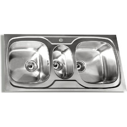 Gloria Fox 20-1301 Ένθετος Νεροχύτης Inox Σατινέ 99.5x47.5cm