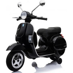 Licensed Piaggio Vintage Ηλεκτροκίνητη Παιδική Vespa 12V Μαύρη